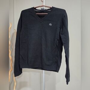 AX Armani Exchange Men's Black V-Neck Sweater Sz.zM